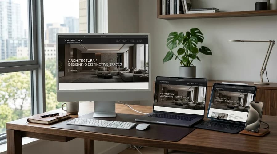 Responsive website design visual representation for Website Development for Dental Practices
