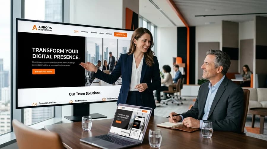 Responsive website design visual representation for Website Development for Pest Control
